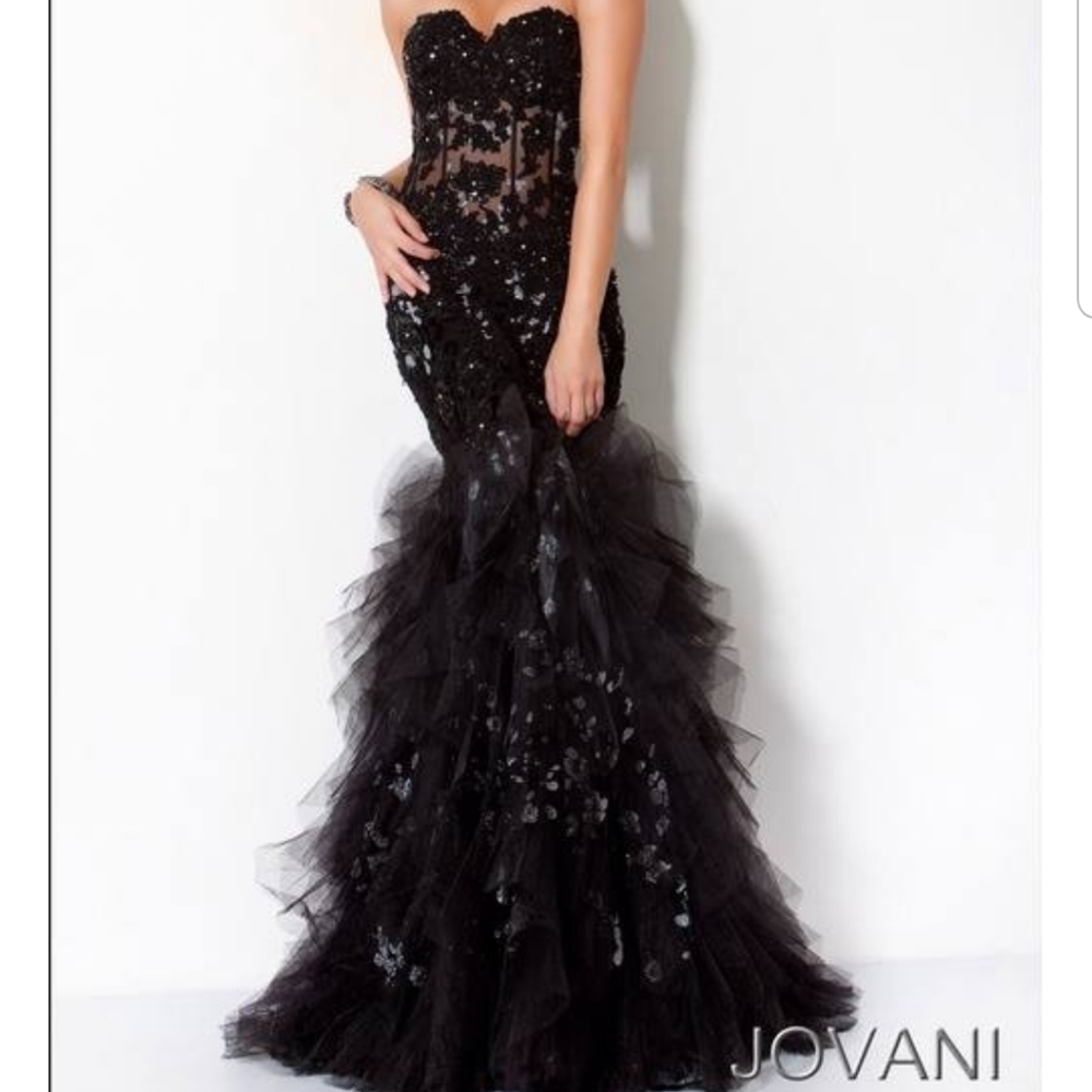 Black Mermaid prom dress